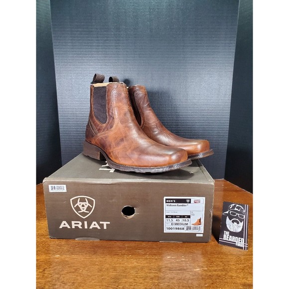 Ariat Mens Midtown Rambler Barn Brown Square Toe 6\